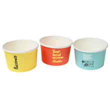 Take away biodegradable Colorful paper cups for ice cream